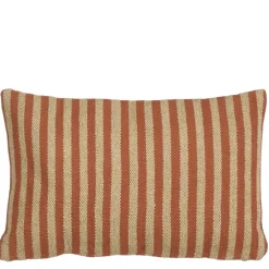 Geen Stripes kussen l.bruin - l55xb35xh10cm