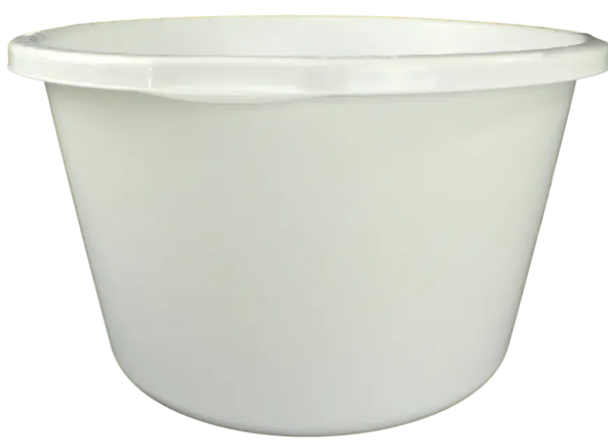 Stuckuip rond 40 liter wit