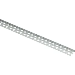 Stucstopprofiel aluzink staal voor 6 mm stucdikte 260 cm
