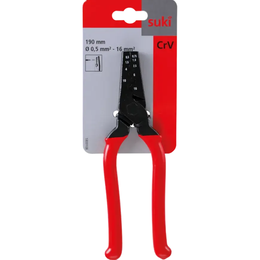Suki krimptang voor kabelschoenen 0,5 t/m 16mm²