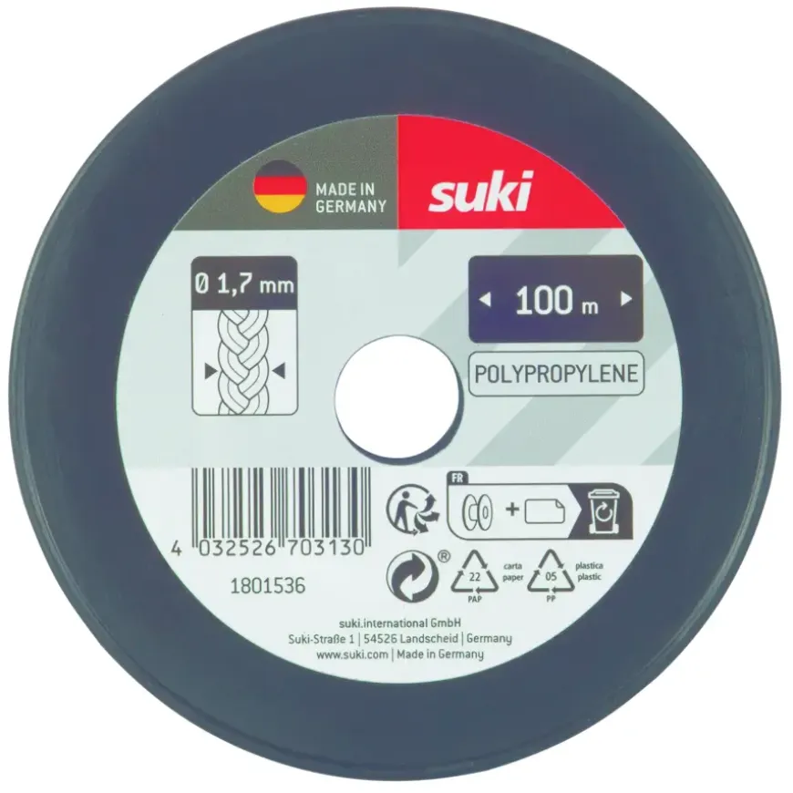 Suki metselkoord groen/wit 1,7MM X 100M