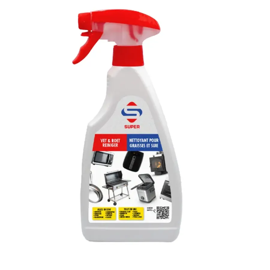 Super Cleaners SUPER vet en roet reiniger (bbq en oven) 500ML