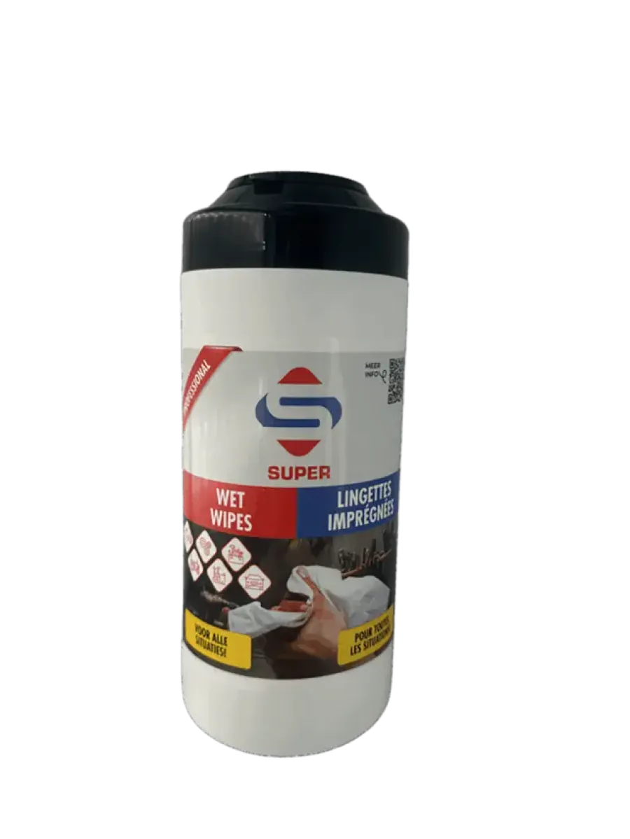 Super Cleaners SUPER wet wipes - reinig & ontvett & handen