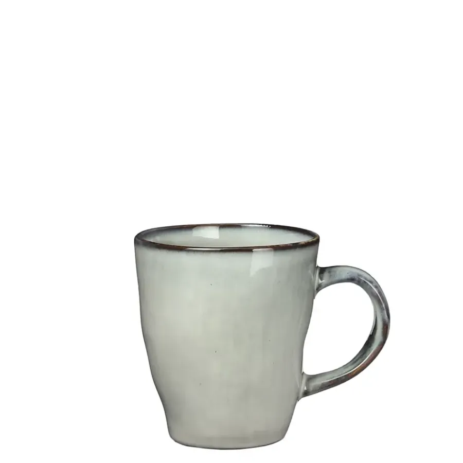 Geen Tabo senseo beker met oor grijs - h8,5xd7,5cm