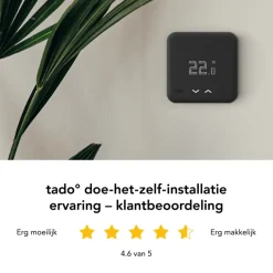 Tado Starters Kit Thermostaat V3+ Bedraad Zwart