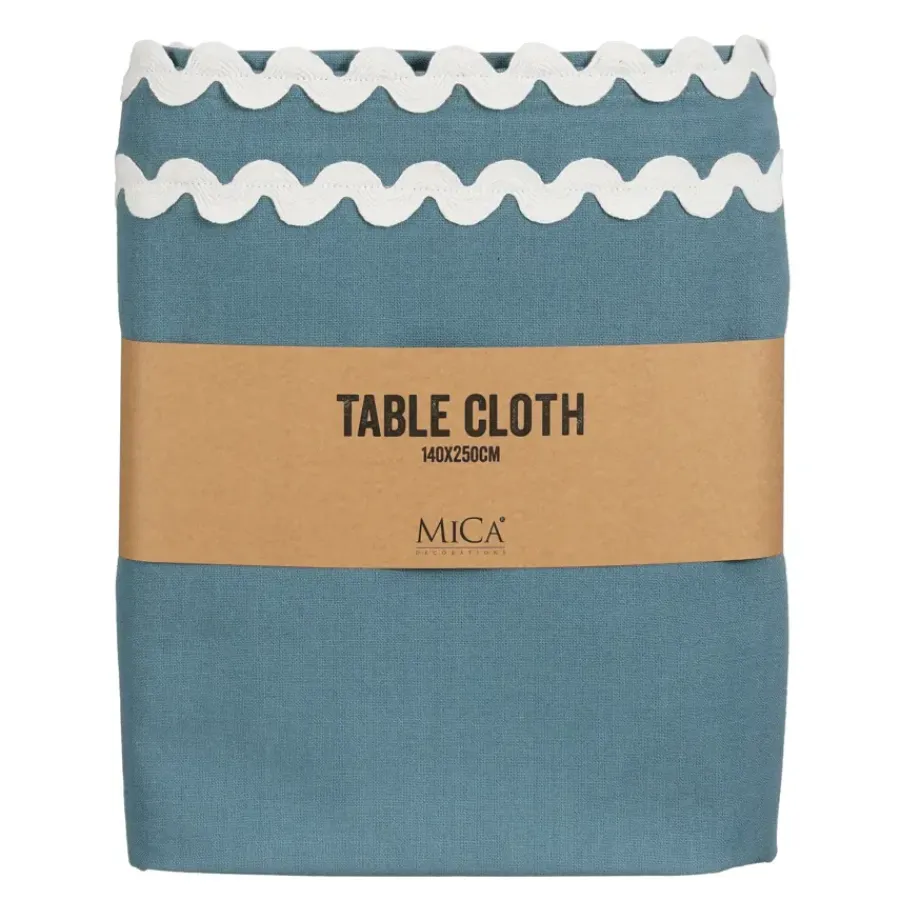 Geen Tafelkleed blauw - l250xb140cm