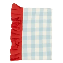 Geen Tafelkleed ruit licht blauw - l180xb130cm
