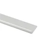Geen Tafelrand aluminium mat zilver 18x1000x1,5mm