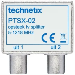 Technetix coax connector haaks male/female