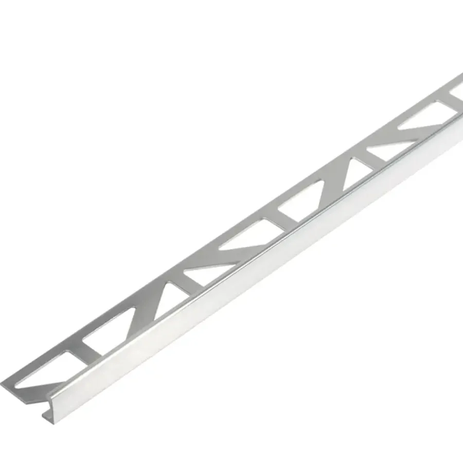Geen Tegelprofiel haaks aluminium zilver 8 mm 300 cm