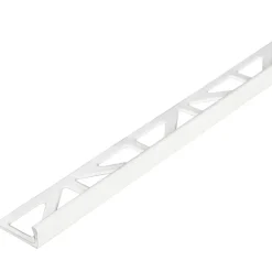 Geen Tegelprofiel haaks aluminium wit 10 mm 300 cm