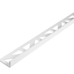 Geen Tegelprofiel haaks PVC wit 10 mm 300 cm