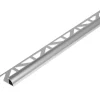 Geen Tegelprofiel kwartrond aluminium zilver 10 mm 300 cm