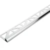 Geen Tegelprofiel kwartrond aluminium zilver 8 mm 300 cm