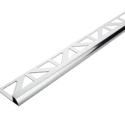 Geen Tegelprofiel kwartrond aluminium zilver 8 mm 300 cm