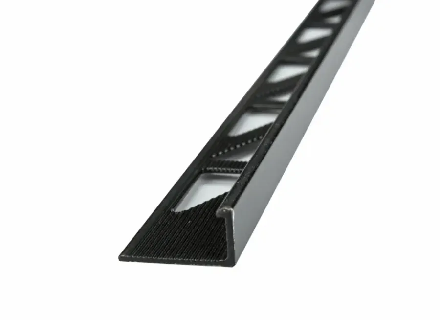 Maclean homestyling Tegelprofiel recht zwart kunststof 8 mm 270 cm