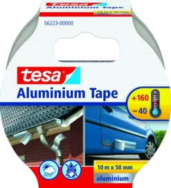 Tesa aluminiumtape grijs zilver 10 m x 50 mm