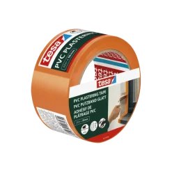 Tesa bepleisteringstape PVC oranje 50 mm x 33 m