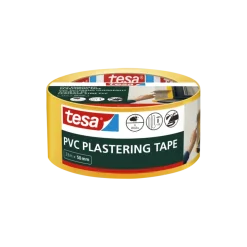 Tesa bepleisteringstape PVC geel reliëf 50 mm x 33 m