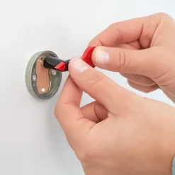 Tesa Ekkro glazen planchet gesatineerd glas chroom