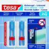 Tesa klevende spijker canvas voor tegels en metaal verstelbaar wit 2 kg 2 stuks