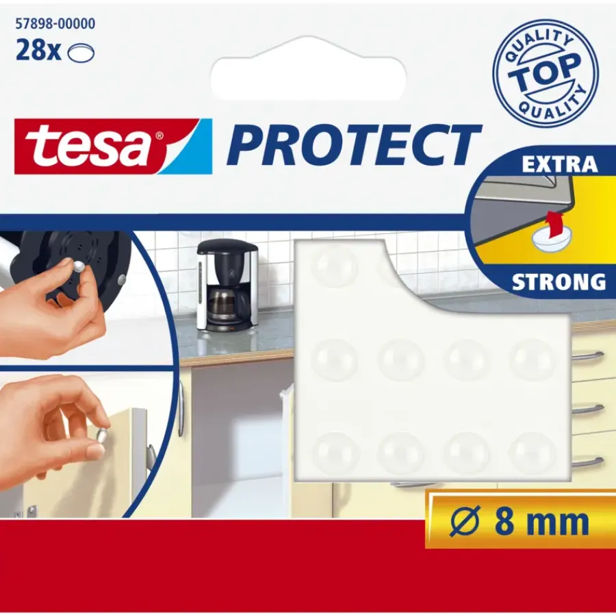 Tesa Protect 8mm 28 stuks transparant