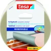 Tesa tapijttape verwijderbaar wit 25 m x 50 mm