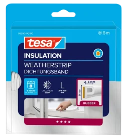 Tesa Tochtband P-profiel zelfklevend wit 6m