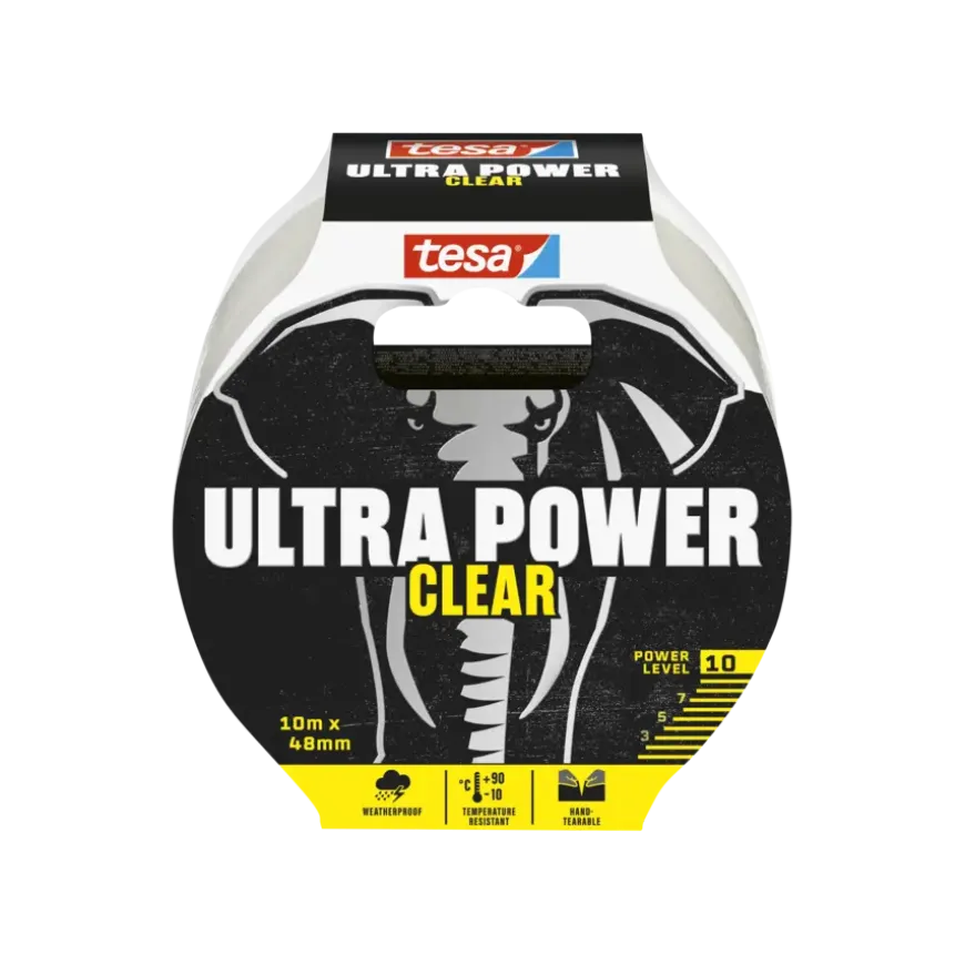 Tesa Ultra Power Extreme ducctape transparant 48 mm x 10 m
