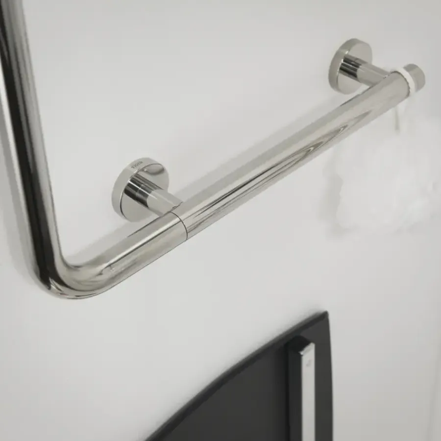 Tiger Boston comfort & safety veiligheidsgreep 90° links glanzend RVS