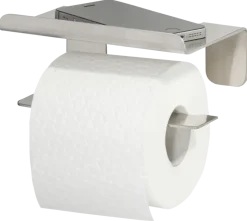 Tiger Colar toiletrolhouder met plateau RVS