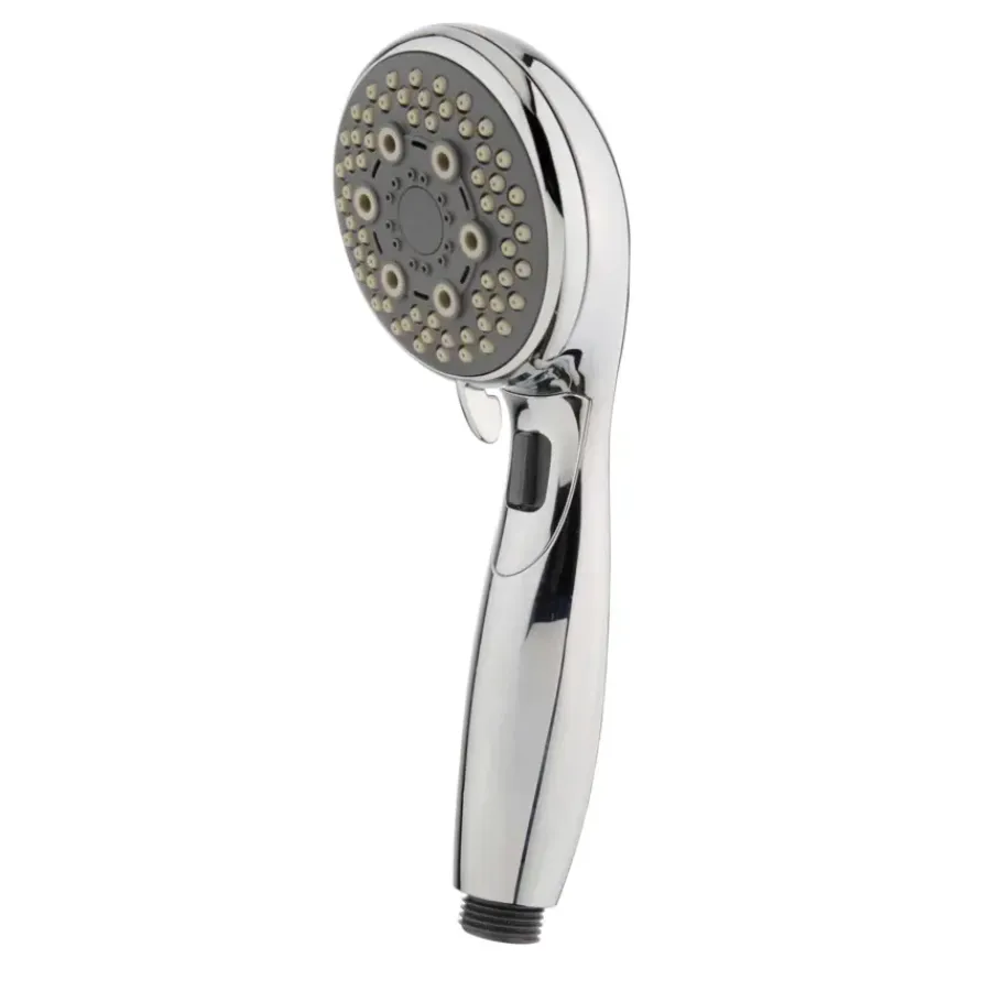 Tiger douchekop Splash Eco Malaga handdouche waterbesparend 5 standen ø 8 cm chroom