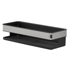Tiger douchemand Cooper 28 cm Zwart / RVS geborsteld