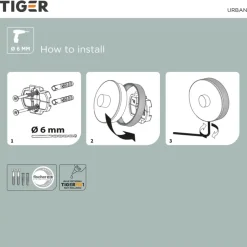 Tiger Haak Urban Klein Wit
