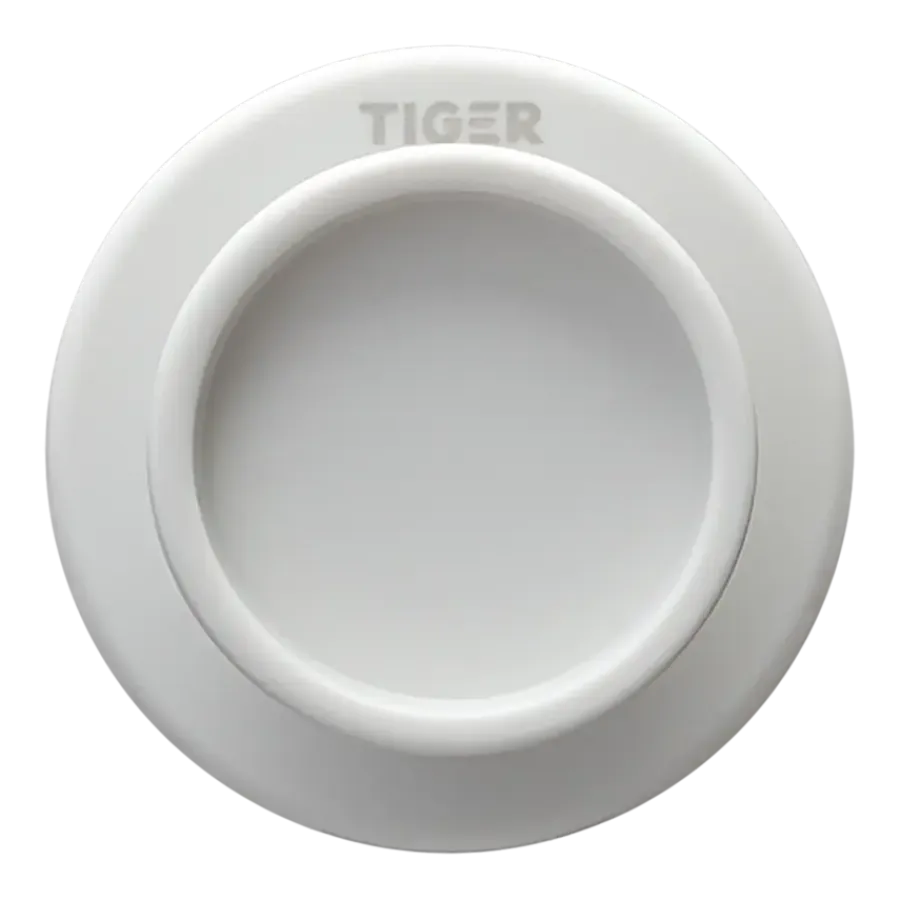 Tiger Handdoekhaak Tess wit/lichtgrijs 2 stuks
