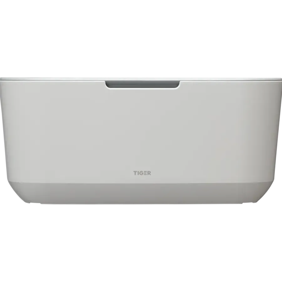 Tiger Opbergbox TESS met deksel wit/lichtgrijs