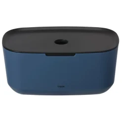Tiger Opbergbox TESS met deksel blauw/zwart