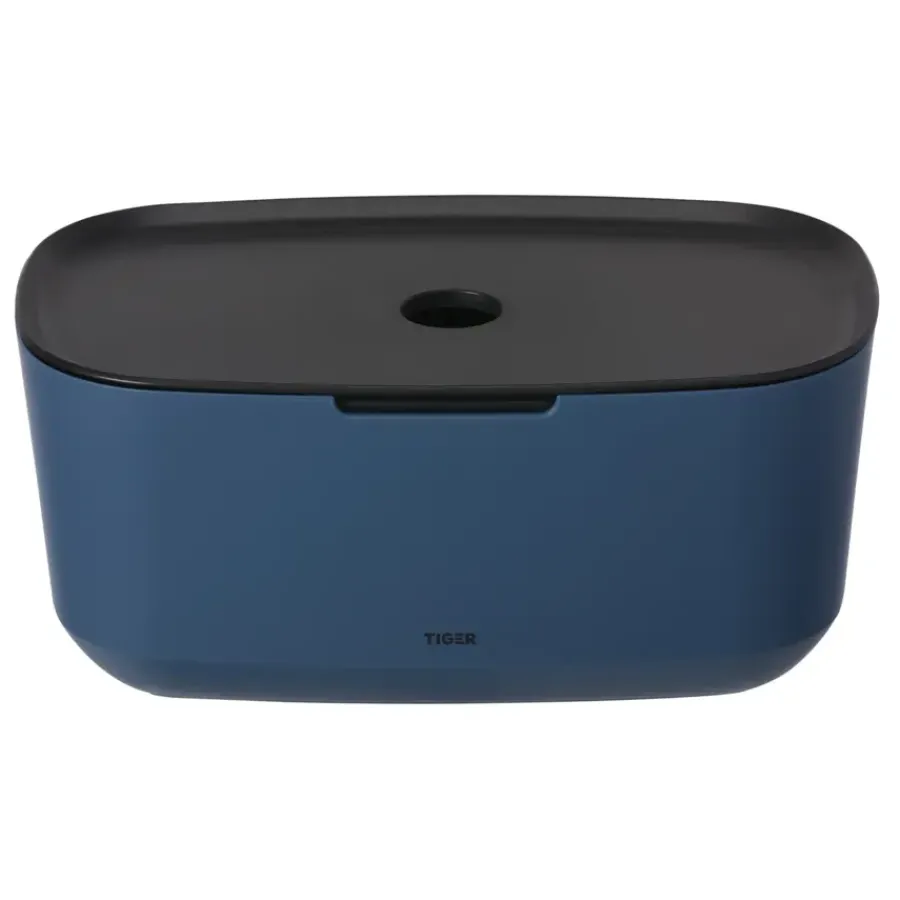 Tiger Opbergbox TESS met deksel blauw/zwart