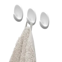 Tiger ophang haak Baseline Oval Large wit ABS set van 3