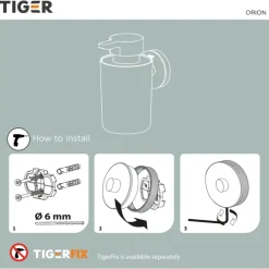 Tiger Orion zeepdispenser 180 ml zwart