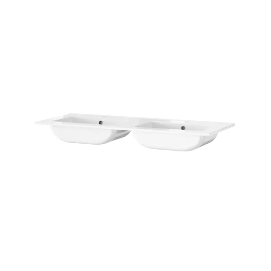 Tiger T-Line Quadro inbouwwastafel 121 cm meubel wit