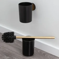 Tiger Toiletborstelhouder Tune Hangend messing zwart
