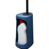 Tiger Toiletborstelhouder TESS met opbergfunctie vrijstaand en Swoop borstel flexibel blauw/zwart