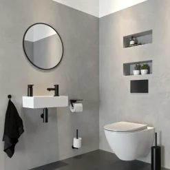 Tiger toiletborstelset Noon vrijstand zwart