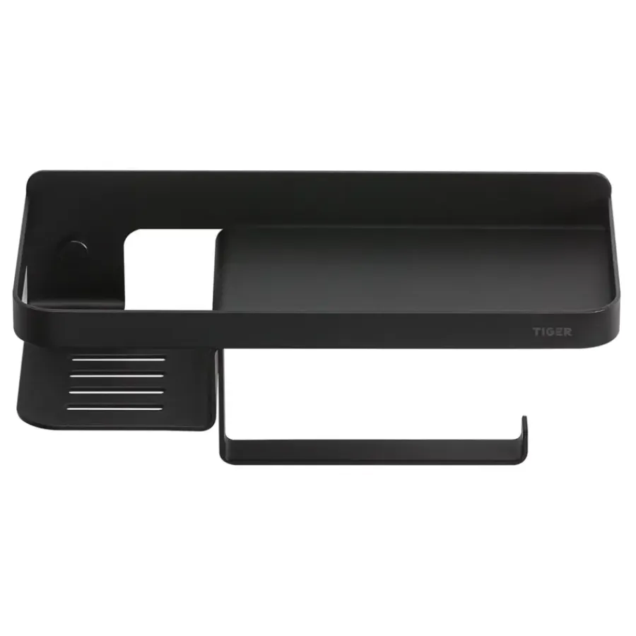 Tiger toiletrolhouder Caddy Zwart
