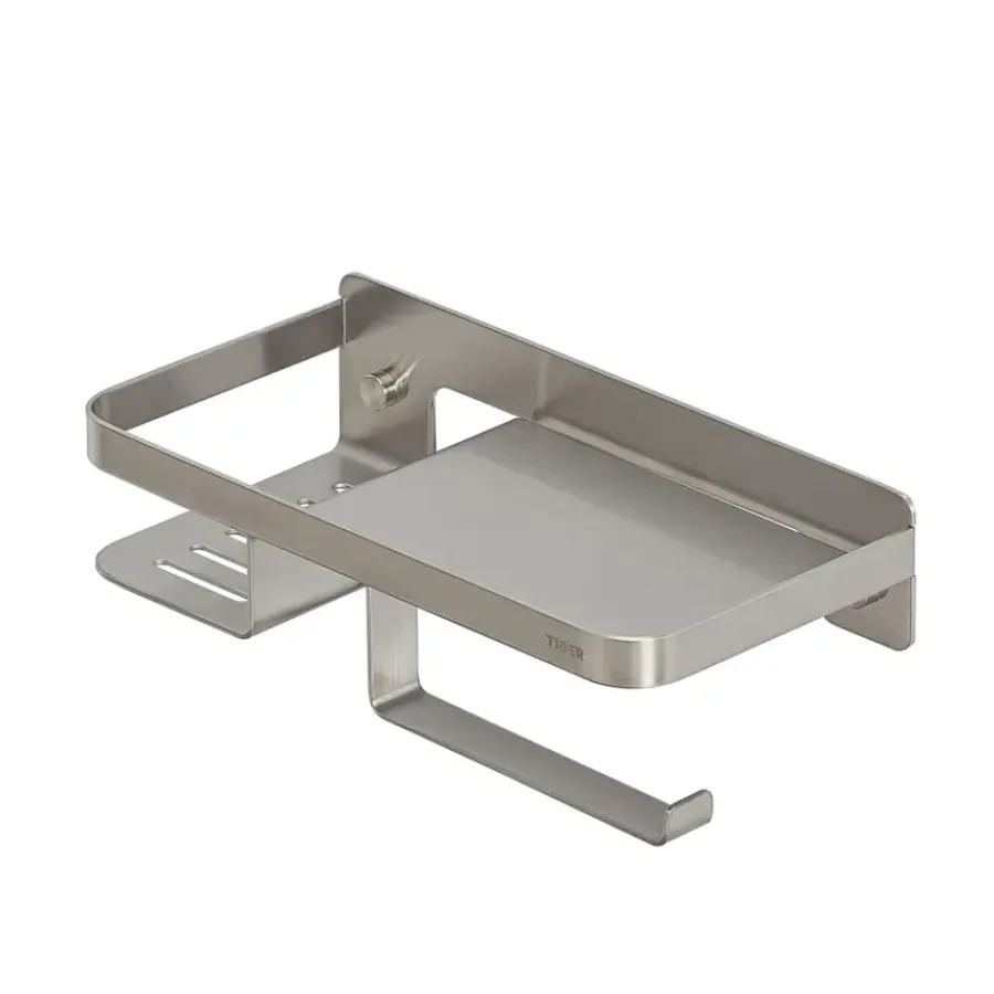 Tiger toiletrolhouder Caddy Rvs