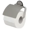 Tiger toiletrolhouder Tune met klep zwart inox