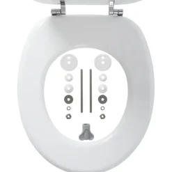 Tiger toiletzitting MDF Oregon wit