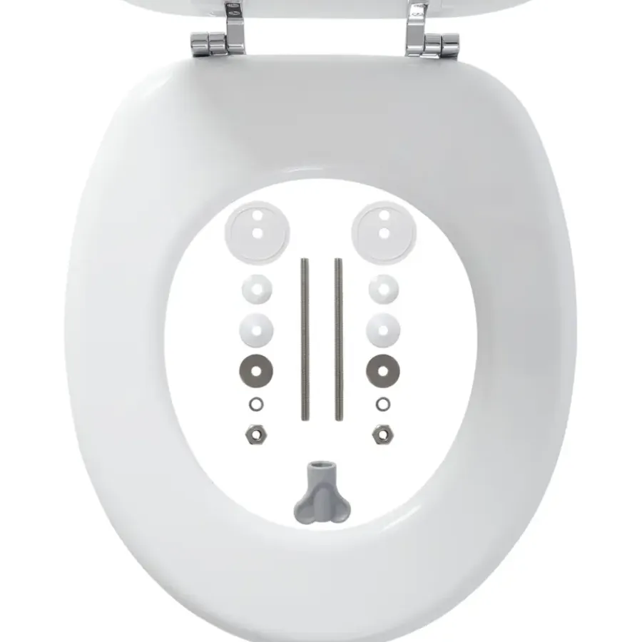 Tiger toiletzitting MDF Oregon wit