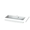 Tiger Wastafelblad Quadro 80 cm glanzend wit